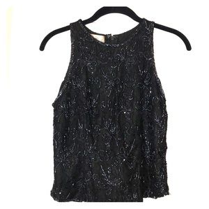 Beaded Sleeveless Blouse